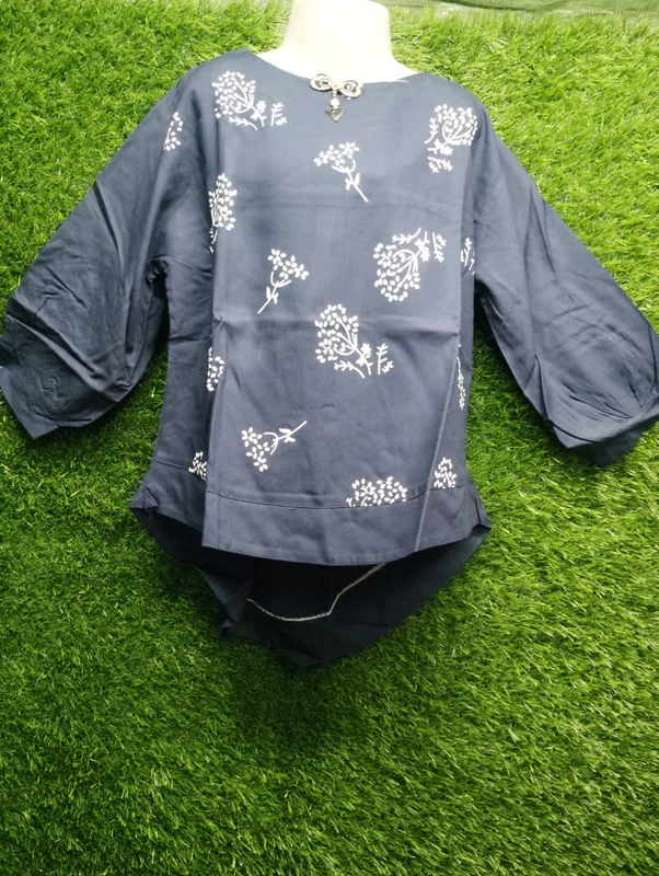 Black Floral Top